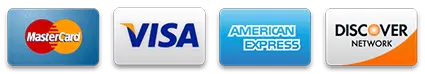 Accepted payment cards