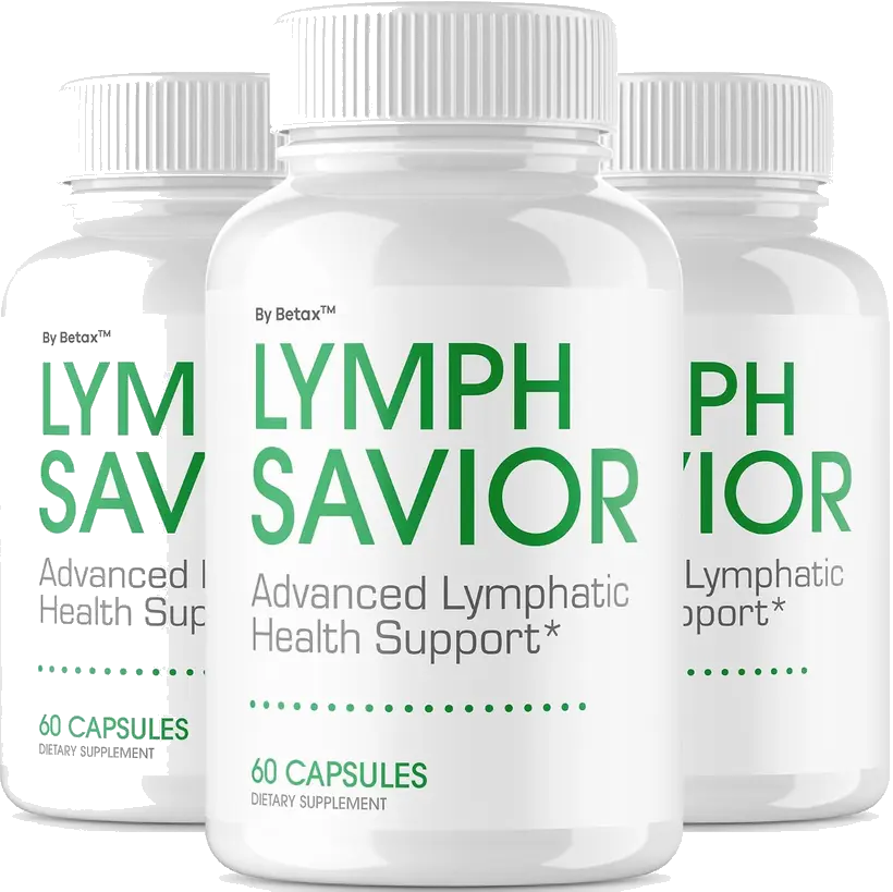 Three bottles of Lymph Savior by Betax